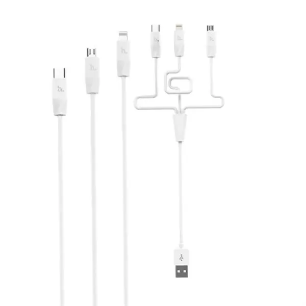 کابل شارژ و انتقال اطلاعات سه سر هوکو Hoco X1 Rapid Charging Cable